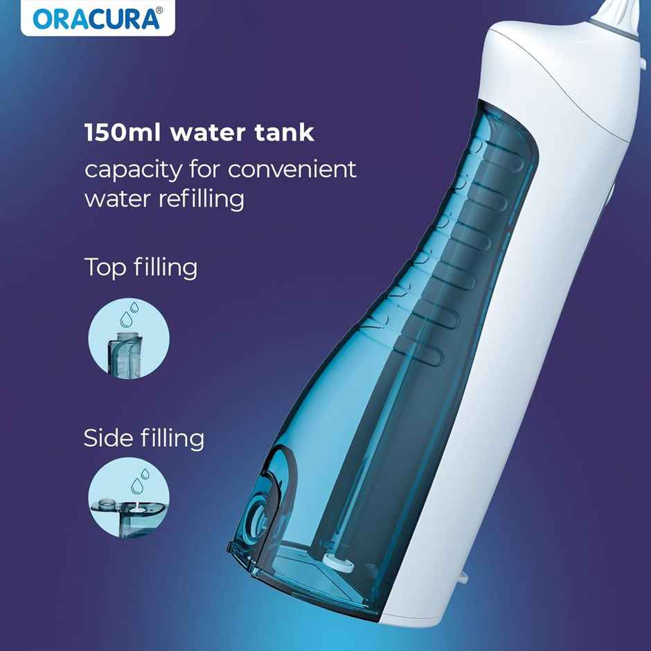 Oracura Oc150 Lite Smart Water Dental Flosser White
