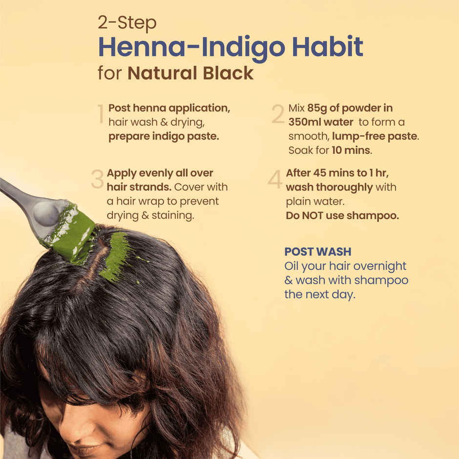 Nat Habit Natural Indigo Powder - Black