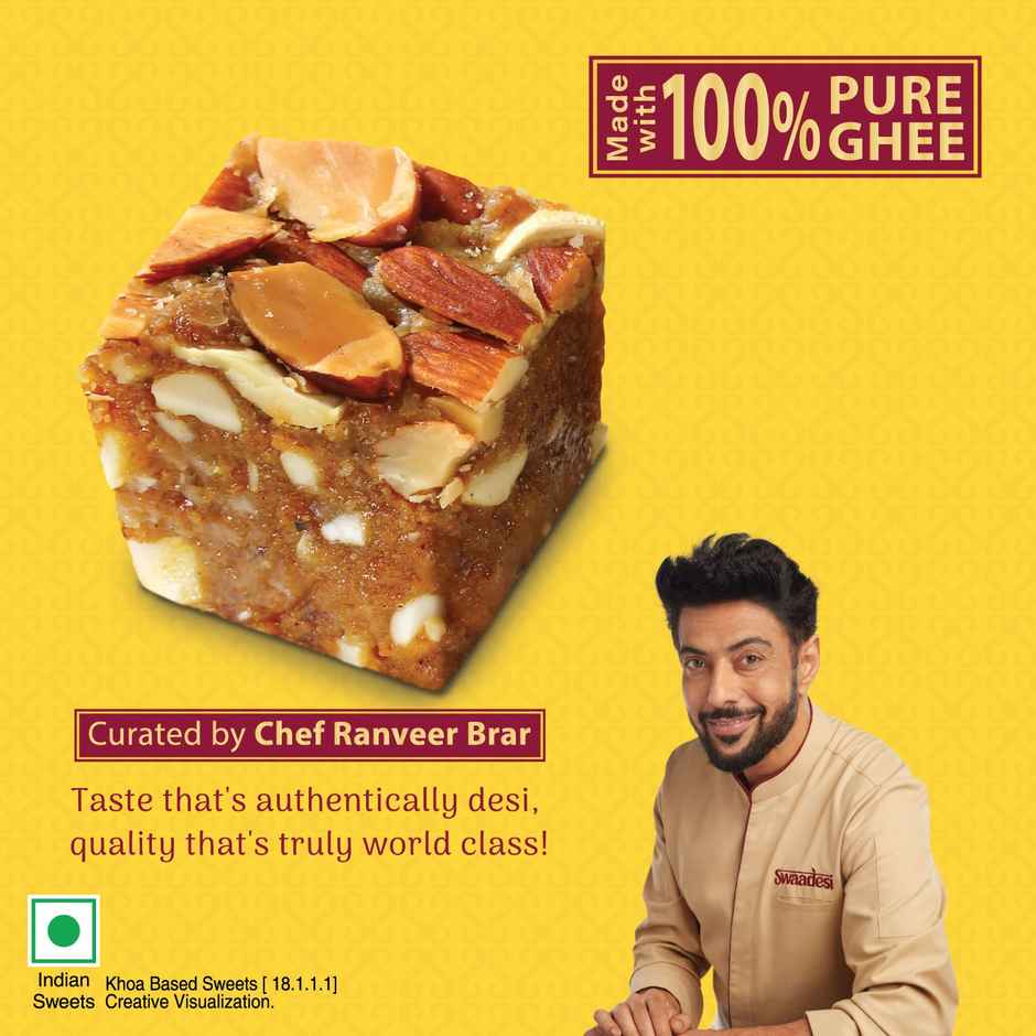 Ghee Dryfruit Dodha Barfi By UNIBIC Swaadesi