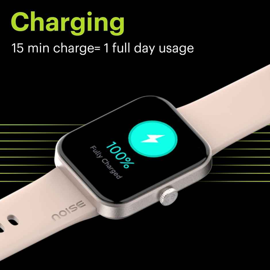 Noise Colorfit Pulse Grand Smartwatch | 1.69" Display | Blood Oxygen Monitor - Jet Black