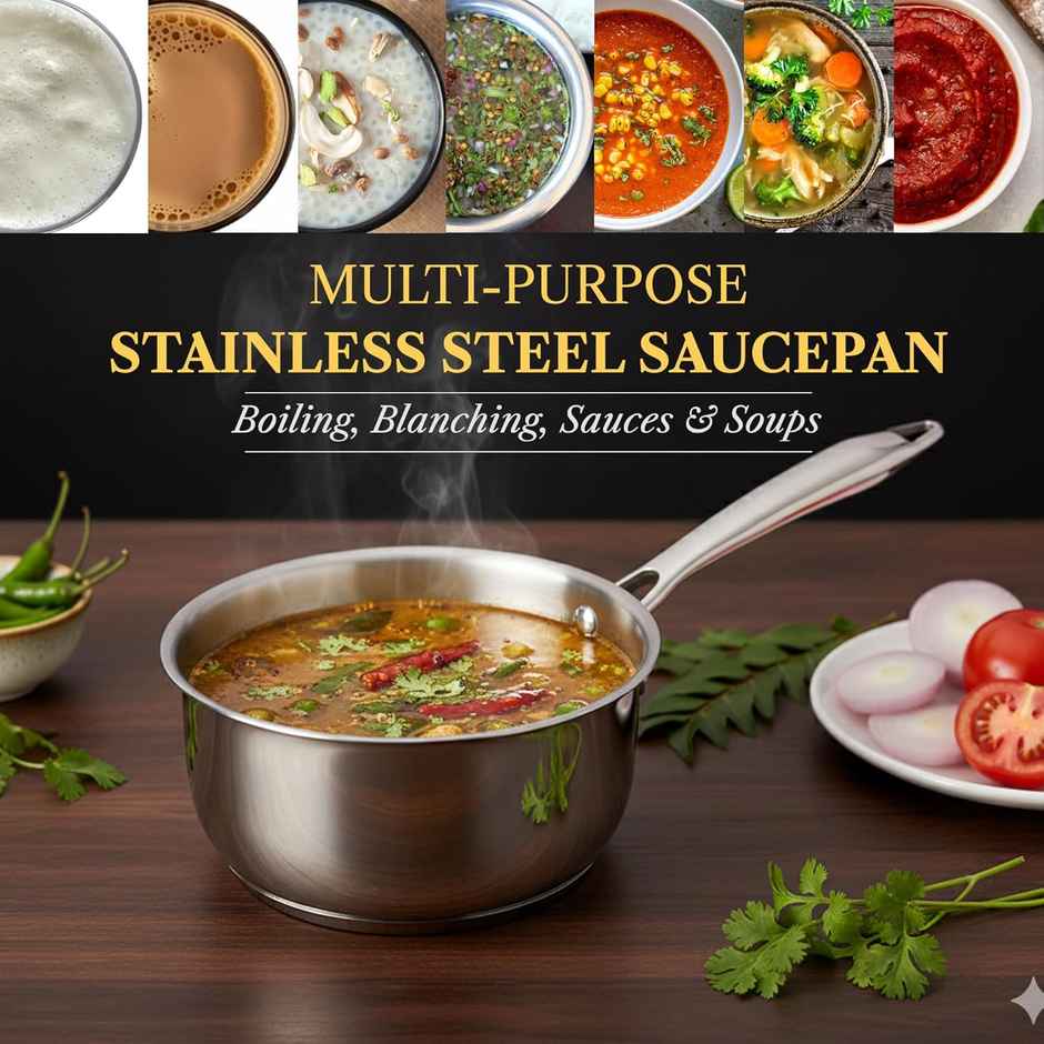 Solara Sterra Stainless Steel Sauce Pan |16 cm | 1.7 L