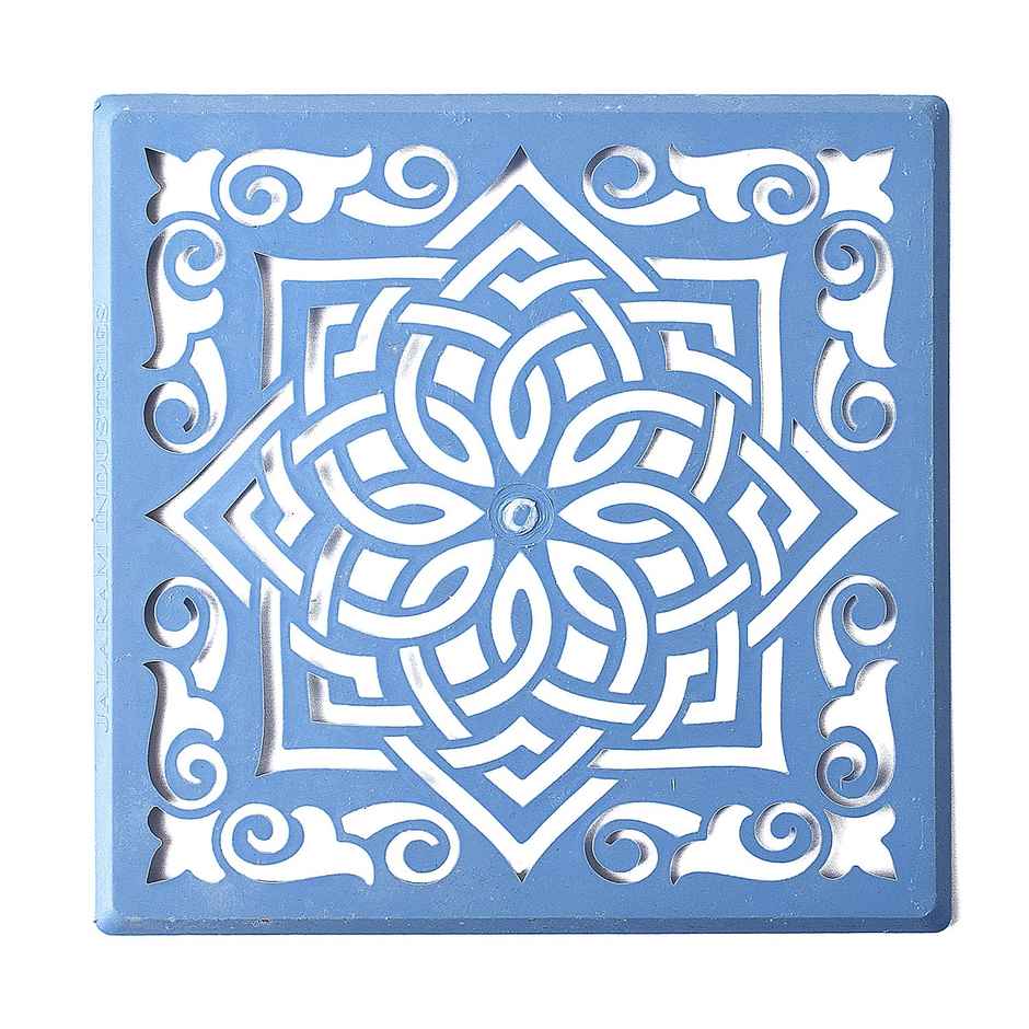 Designer Square Rangoli Stencil | Design 2 | 8 x 8 inch | Satvik