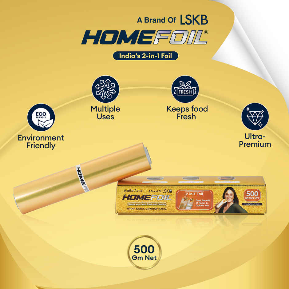 HOMEFOIL 2-in-1 Paper & Golden Foil