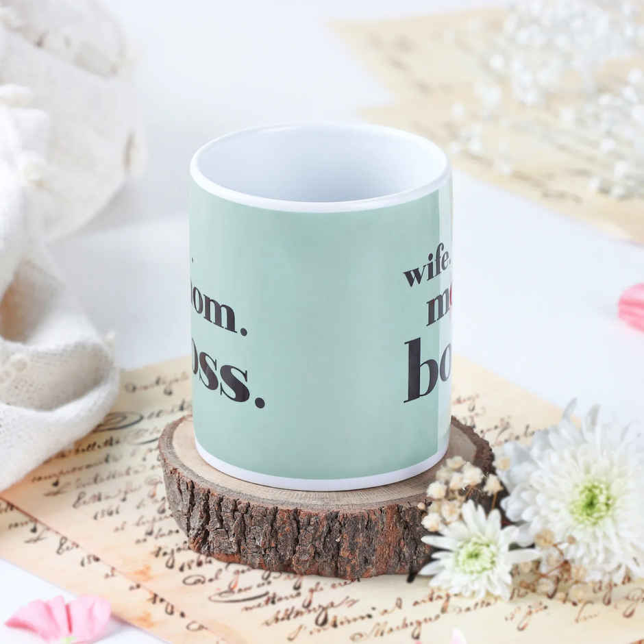 Wife Mom Boss Ceramic Mug | FNP
