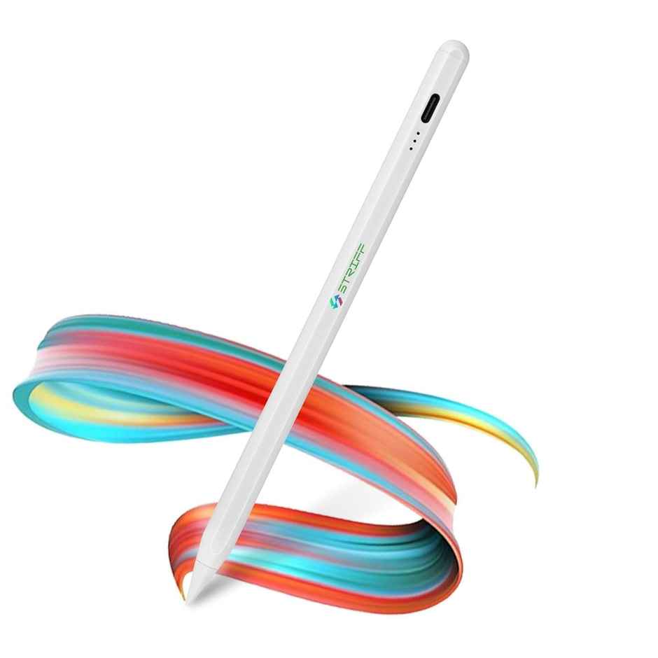 STRIFF iPad Pencil NO.1 Sales in US&EU,13 Mins Fast Charge Stylus Pen for iPad with Palm Rejection for 2018-2025 iPad Air 3/4/5/M2/M3, iPad mini 5/6, iPad 6/7/8/9/10/11, iPad Pro 11",12.9"&M4 - White