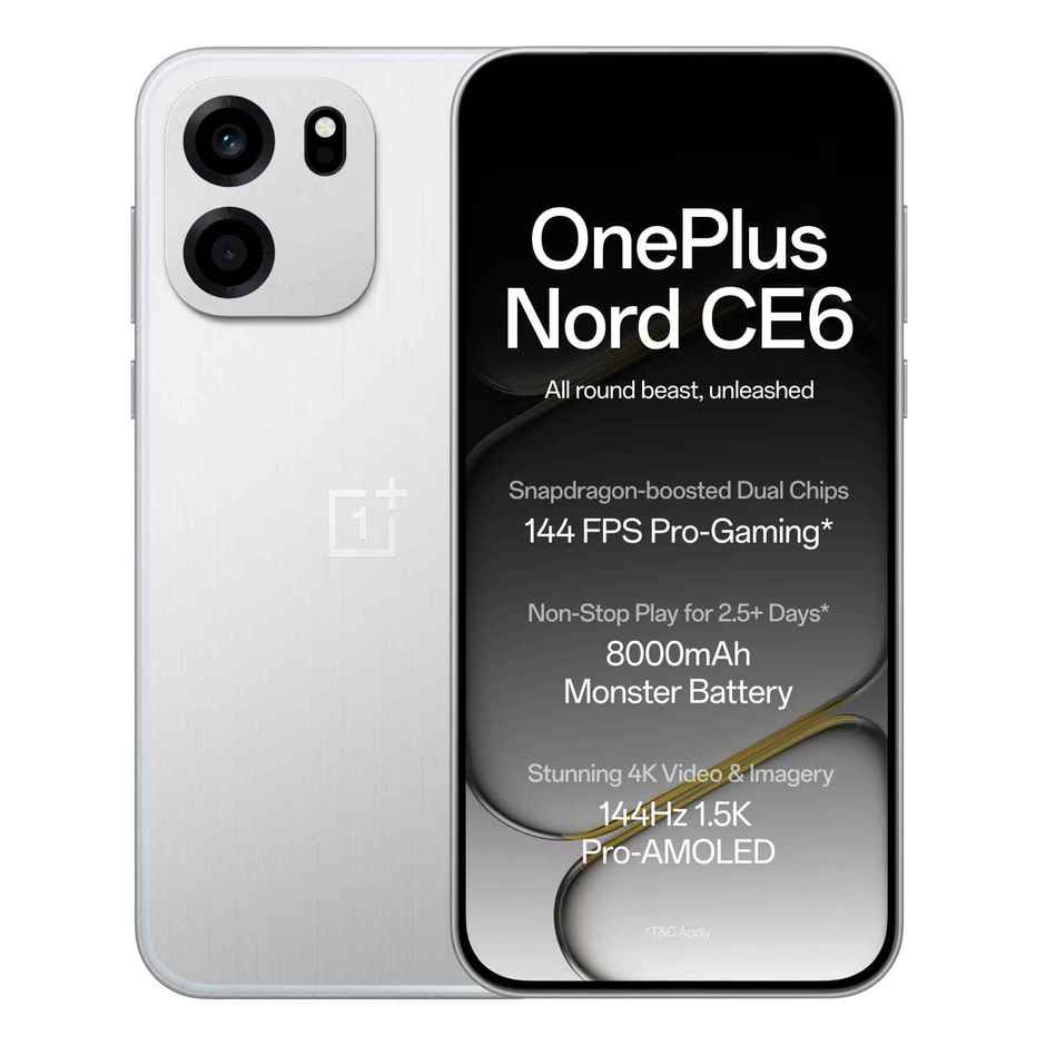 OnePlus Nord CE6 | 8 GB RAM | 128 GB Storage | Lunar Pearl