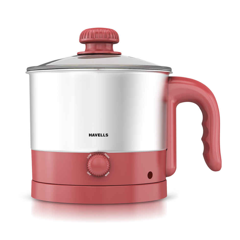 Havells Culinox Multicook Kettle | Food Grade Body with Cool Touch Handle |Pink