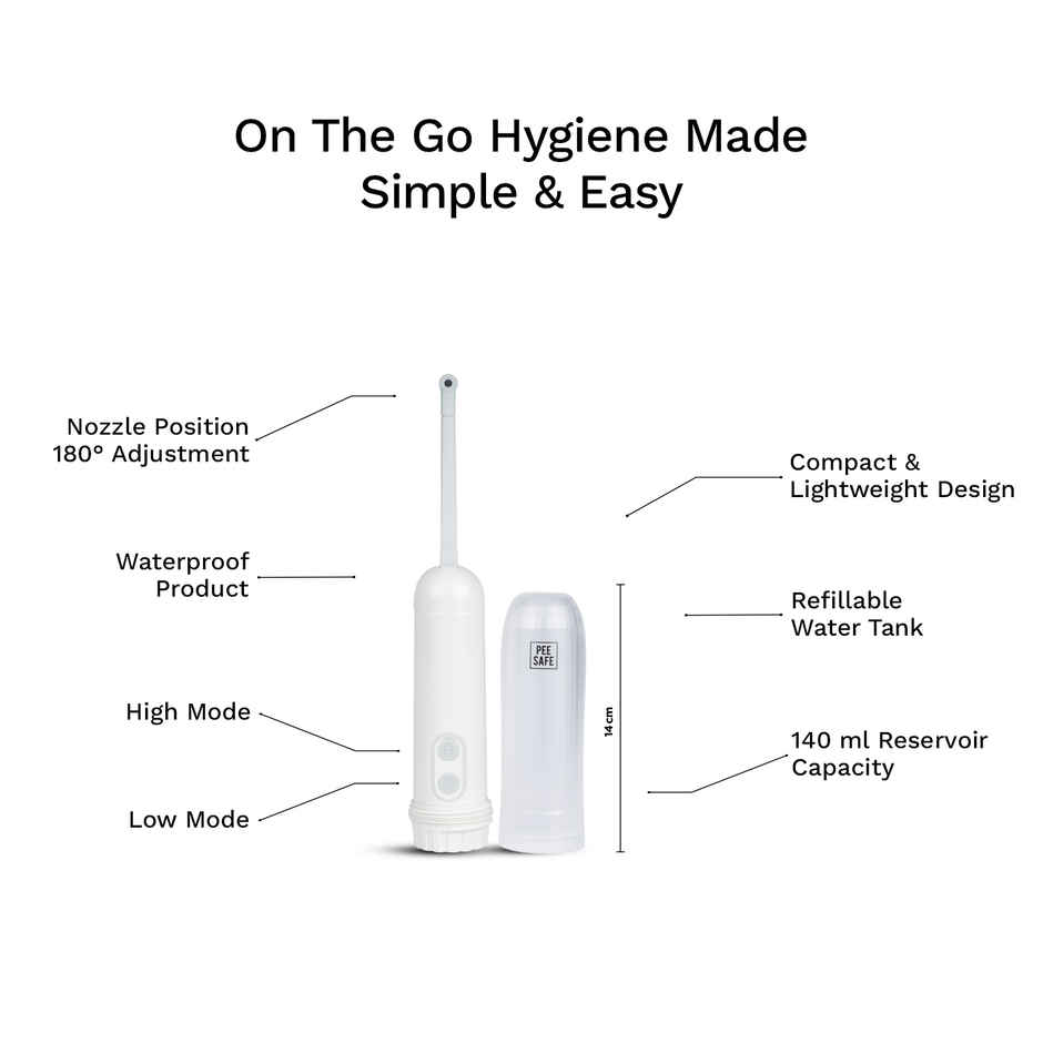 Pee Safe Portable Jet Spray | Convenient, Travel-Friendly & Easy to Carry