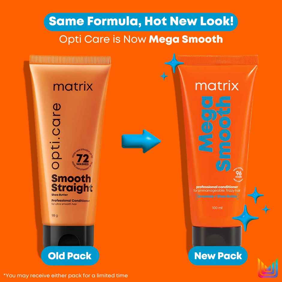 Matrix Mega Smooth Anti-Frizz Conditioner with Shea Butter | 4-Days Frizz Control