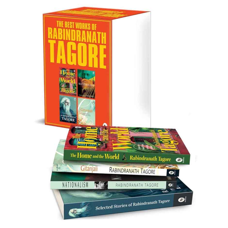 Rabindranath Tagore Gift Set (Gitanjali, Nationalism, Selected Short Stories, The Home & The World)