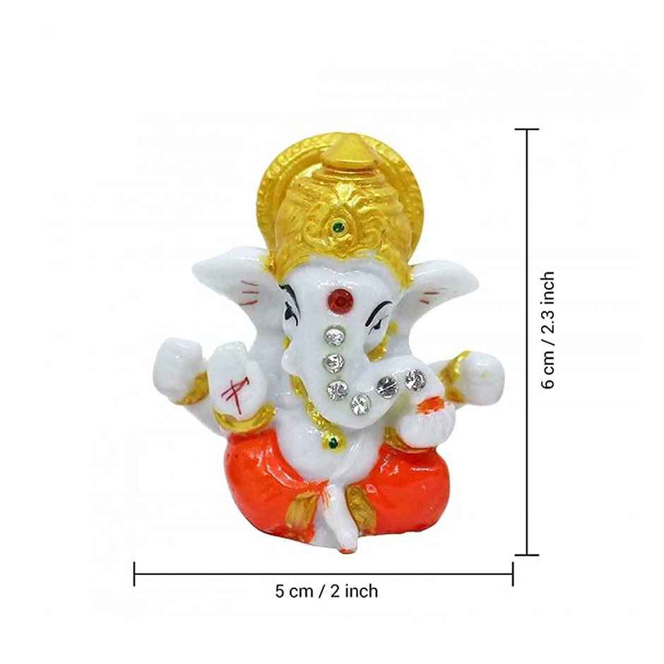 TIED RIBBONS Resin Ganesha Idol | 2.3 in