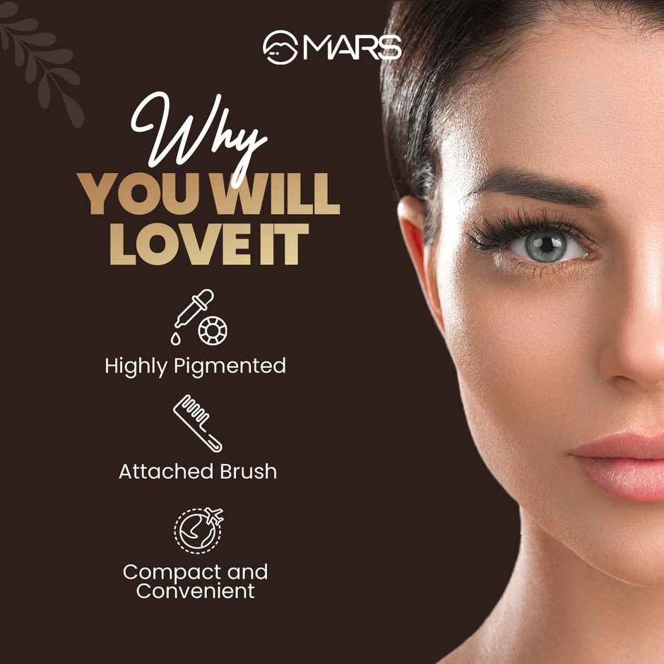 MARS Cosmetics Eyebrow Pencil With Spoolie (Dark Brown)