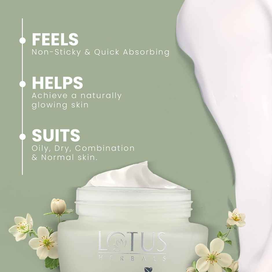 Lotus Herbals Whiteglow Skin Whitening & Brightening Gel Cream SPF 25 Pa +++