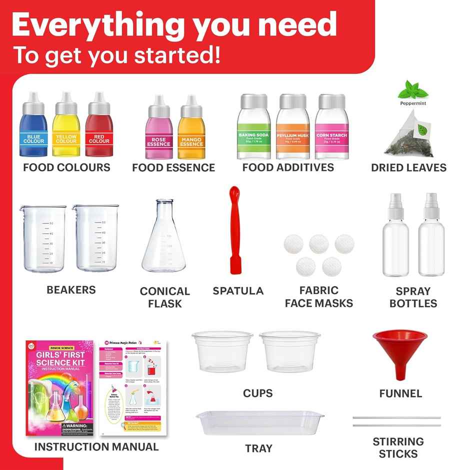 Einstein Box Girls First Science Kit for 4-8 Year Old Girls | STEM Toys & Educational Kits