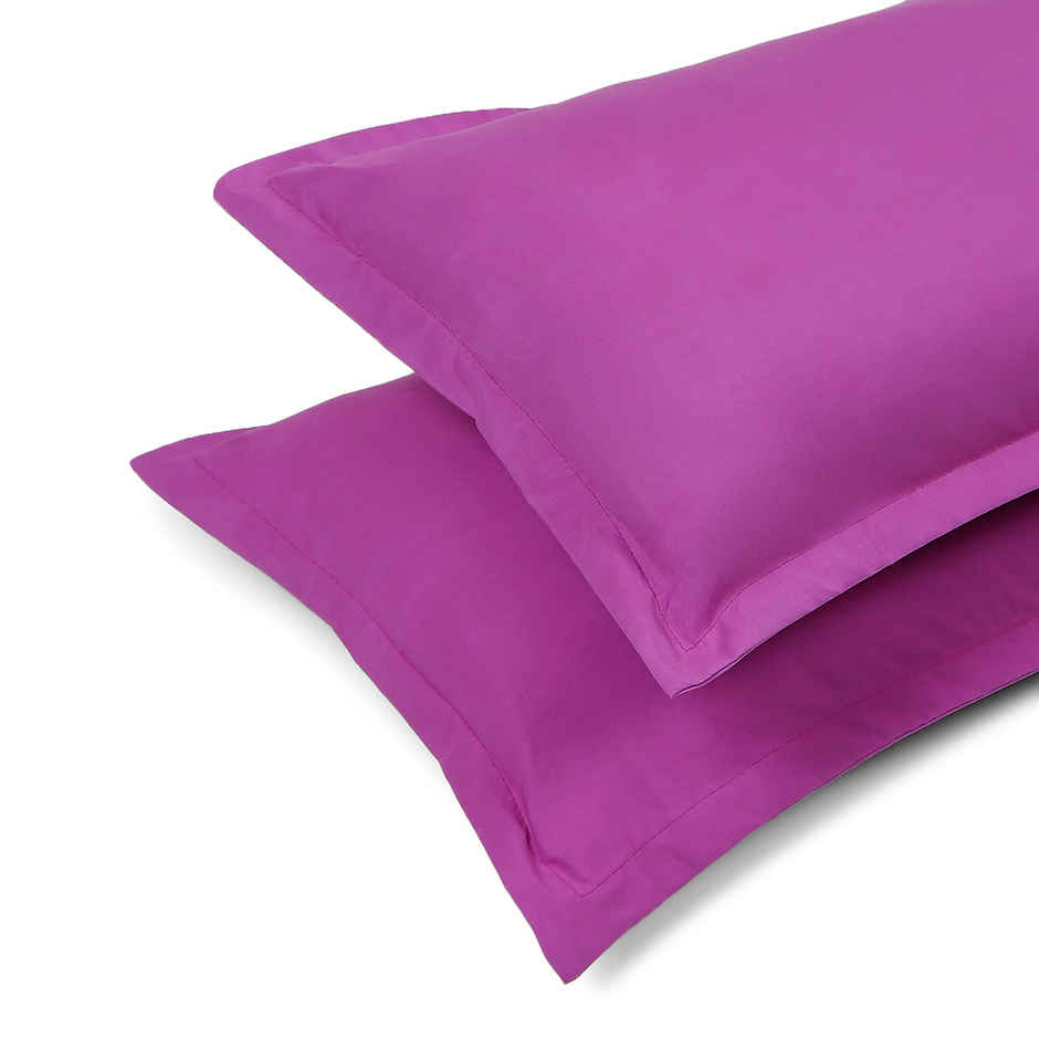 Status Pillow Cover Set Of 2 46 Cm x 69 Cm - Purple