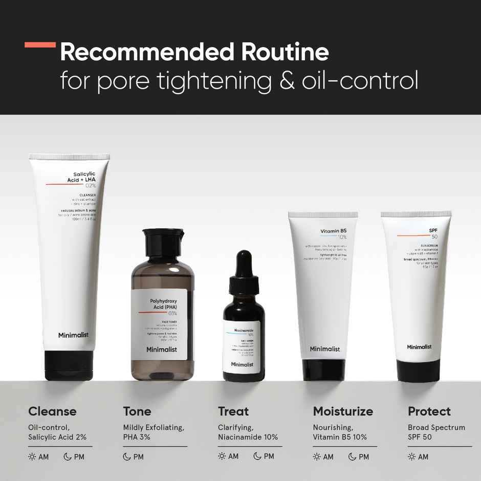 Minimalist Polyhydroxy Acid 3% Face Toner For Oily Skin