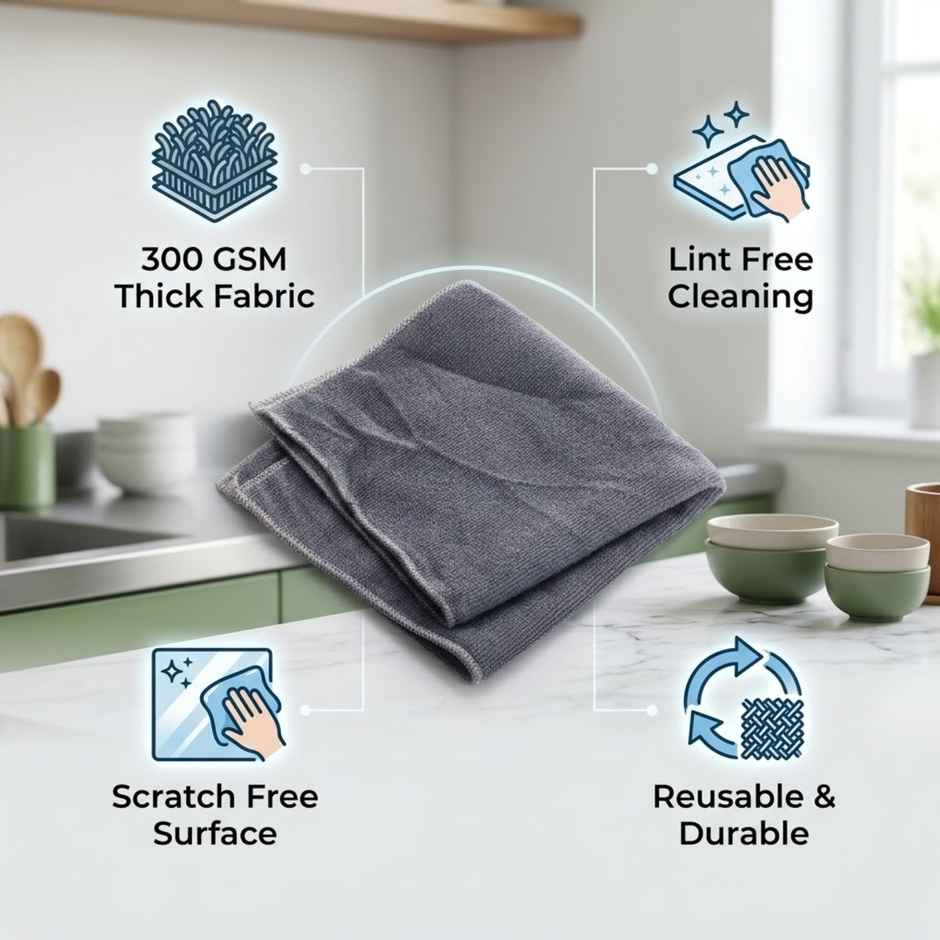 Proclean Microfiber Cloth | 300 gsm | 1 Pcs
