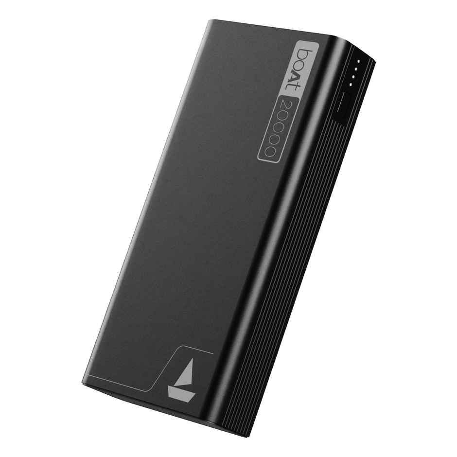 boAt (PB400) 20000 mAh wired Power Bank w/ 2-Way 22.5W Fast Charging & Smart Power Management - Carbon Black