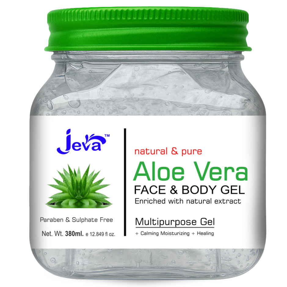 Jeva Aloe Vera Gel | Hydrating & Revitalizing Care for Young, Radiant Skin & Hair