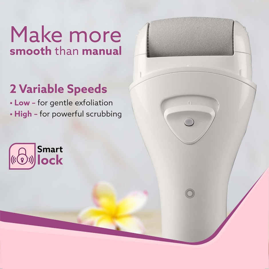 Agaro Callus Remover With 3 Interchangeable Head Rollers, Foot Scrubber For Callus & Dead Skin