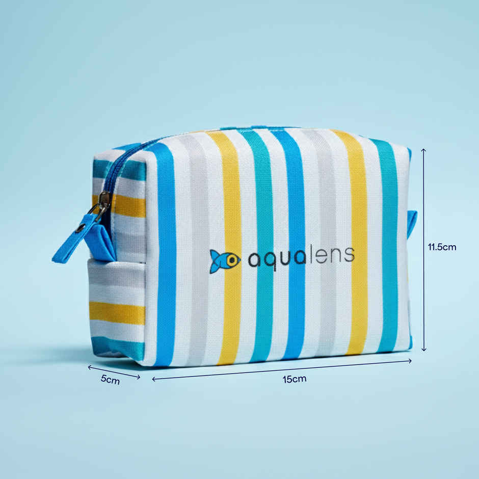 Aqualens On The Go Kit Premium Monthly Lenses in Dusky Brown 60ml Solution with Stylish Lens Case