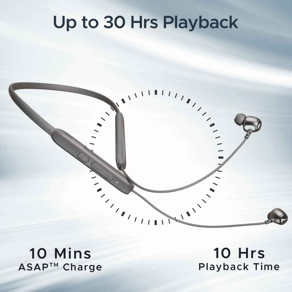 boAt Rockerz Neckband 103V2 Pro - Ash Grey
