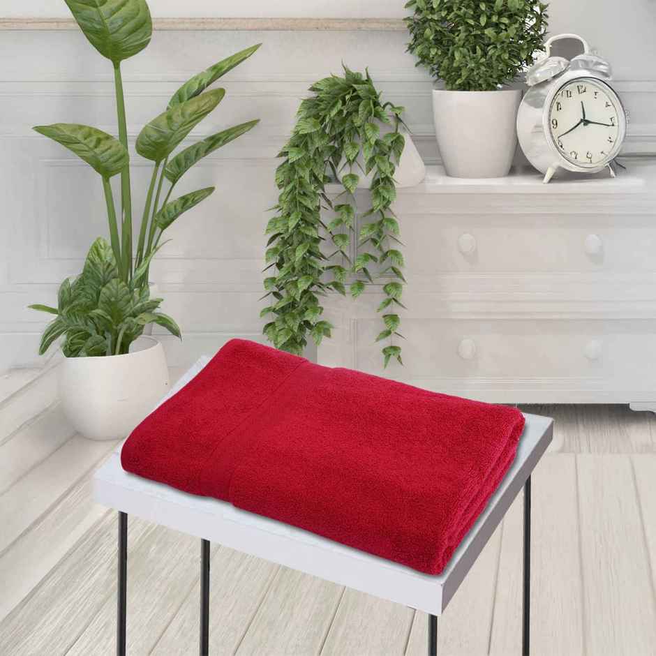 Bianca Ultra Soft Zero Twist 100% Cotton Towel | Aerocore Tech Solid - Burgundy