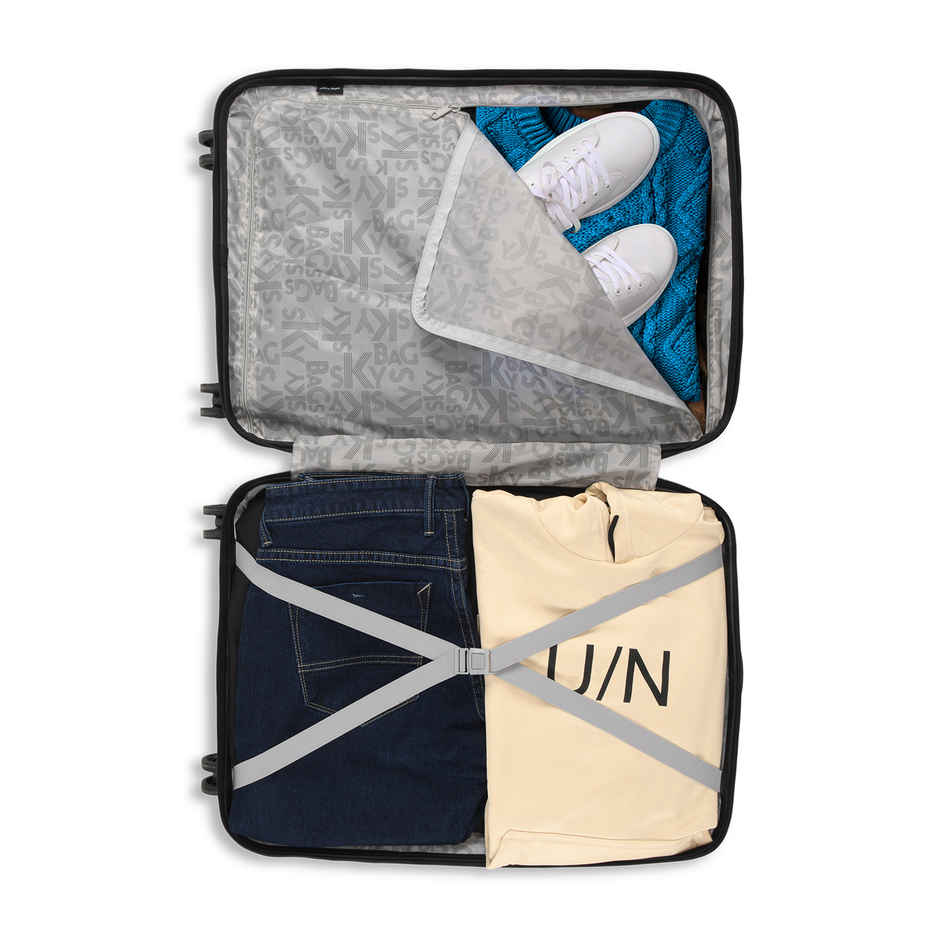 Skybags Unisex Solid PP 100 L Retractable Trolley Bag | Green - S