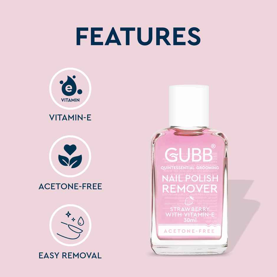 GUBB Nail Polish Remover | Strawberry