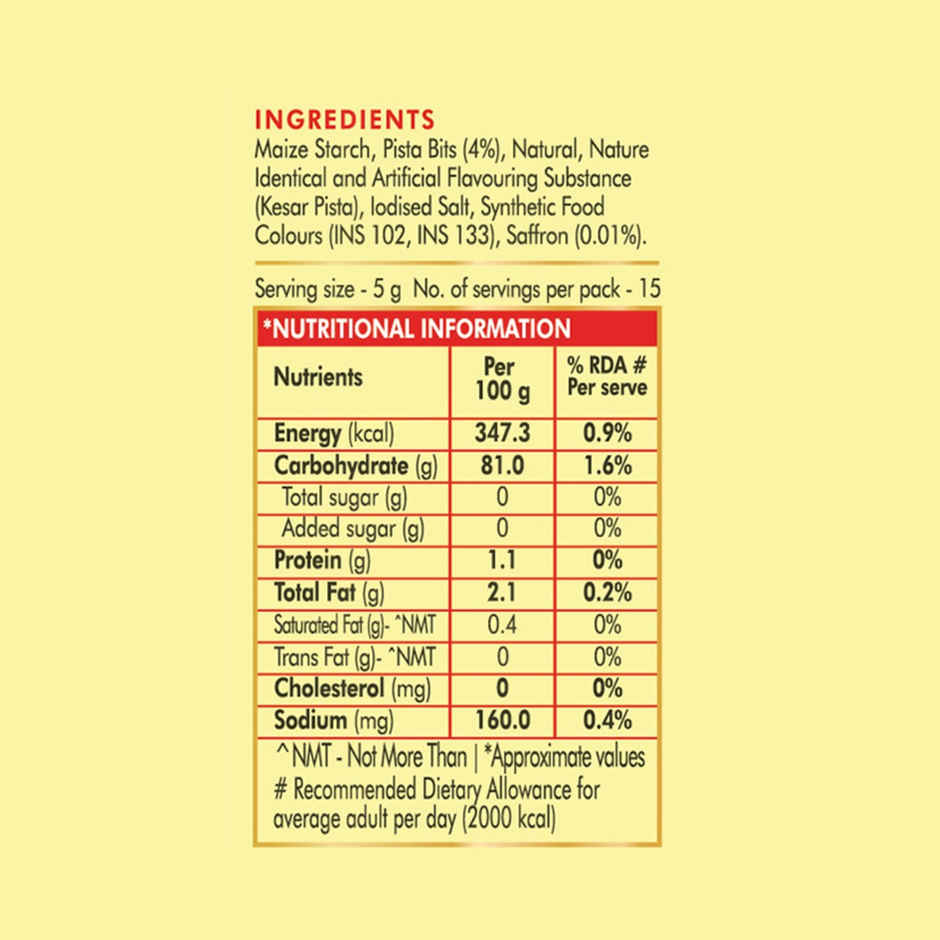 Weikfield Custard Powder Butterscotch Flavoured Carton(75gms) & Weikfield Custard Powder Kesar Pista Flavor Carton(75gms) Combo