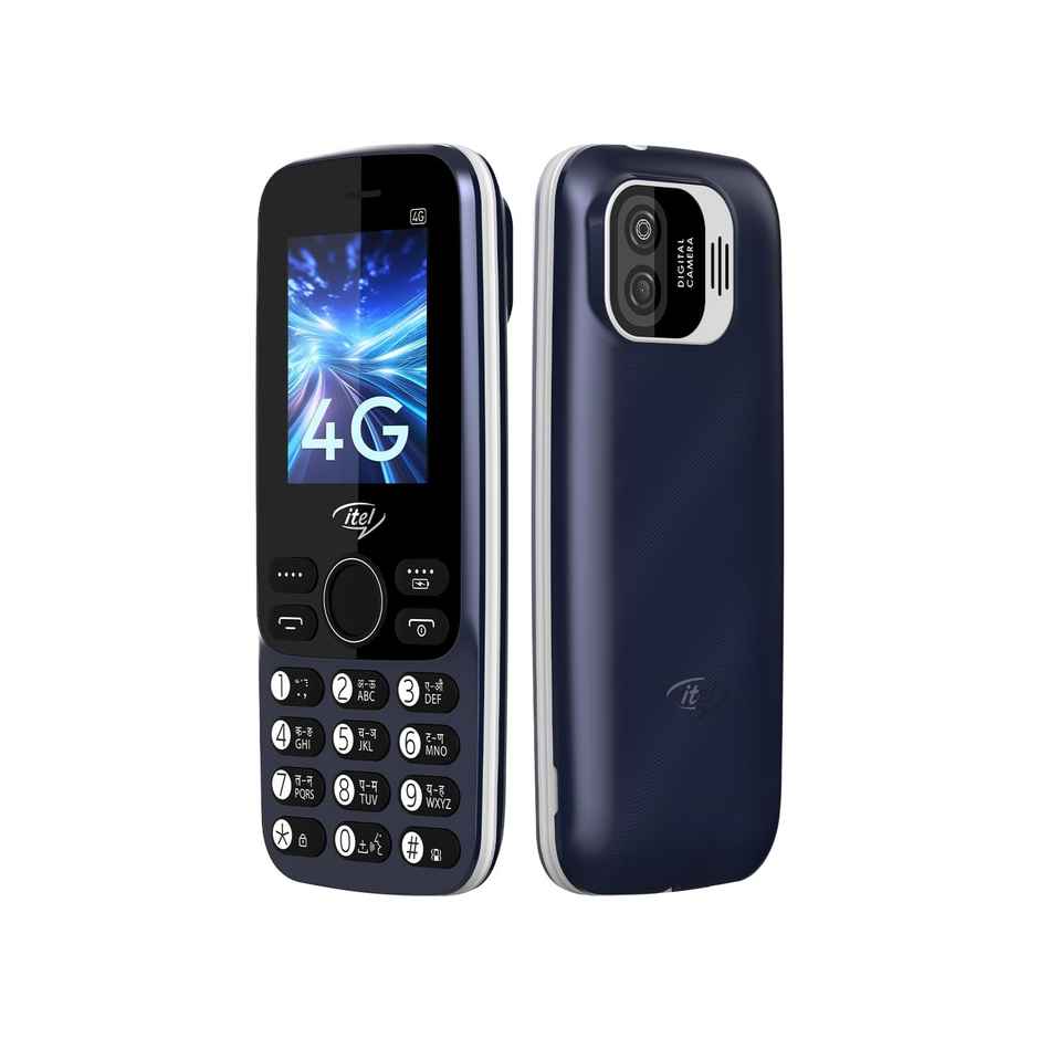 itel Super Guru 4G Keypad Mobile | 2" Display | 1000 mAh Battery | Youtube & UPI | Blue