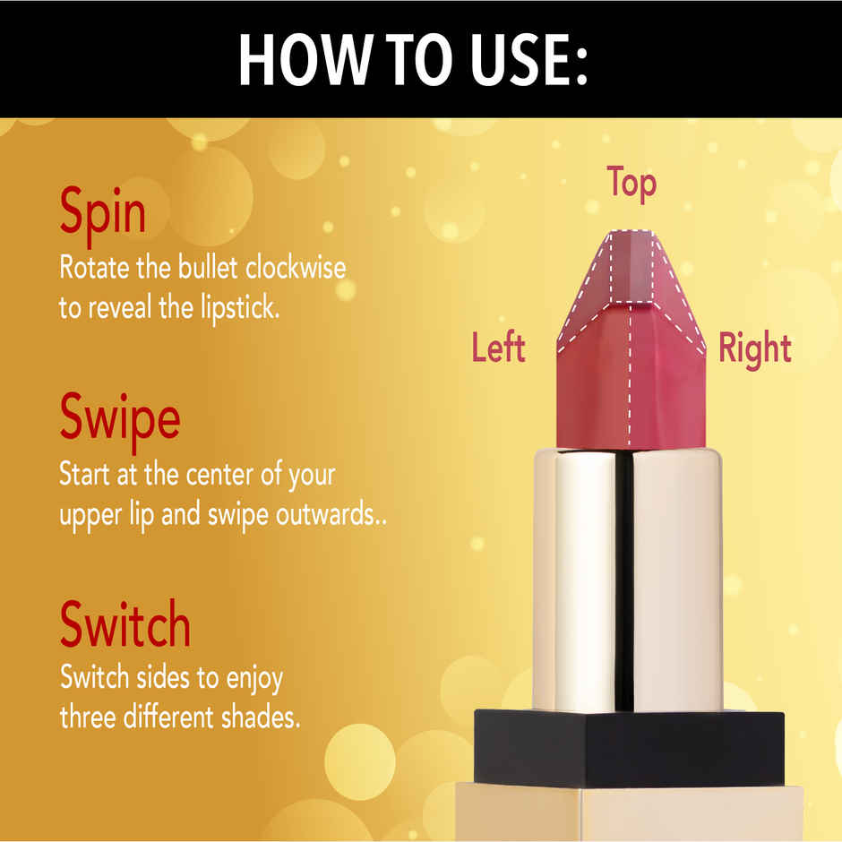 Blue Heaven 2 In 1 Festive Lipstick Dual Shade Ultra Lightweight Soft Matte Finish - C2