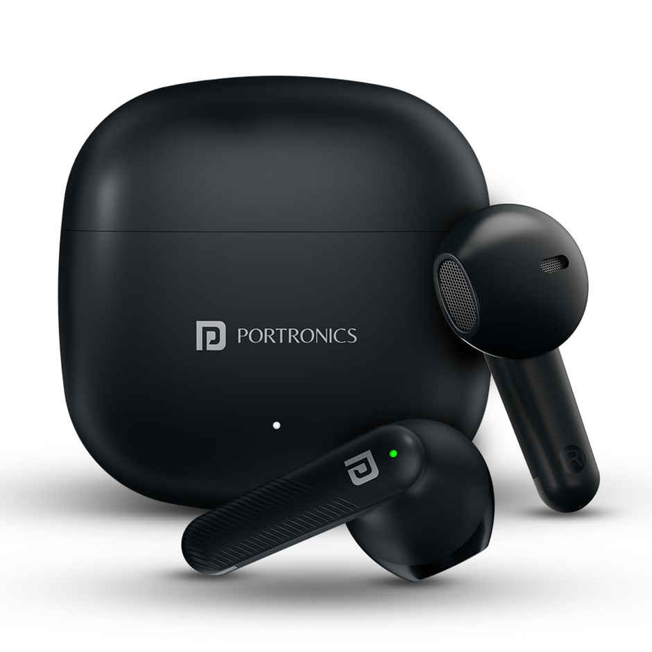 Portronics Twins S18 Smart TWS BT Earbuds Black