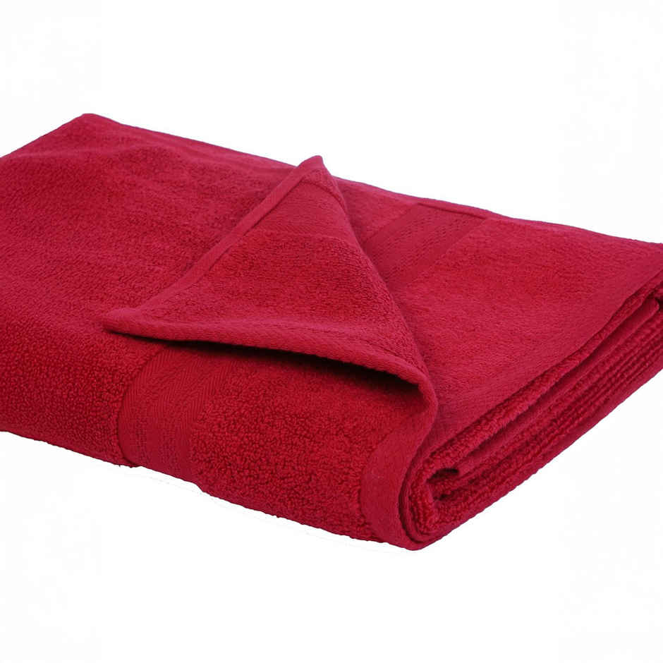 Bianca Ultra Soft Zero Twist 100% Cotton Towel | Aerocore Tech Solid - Burgundy
