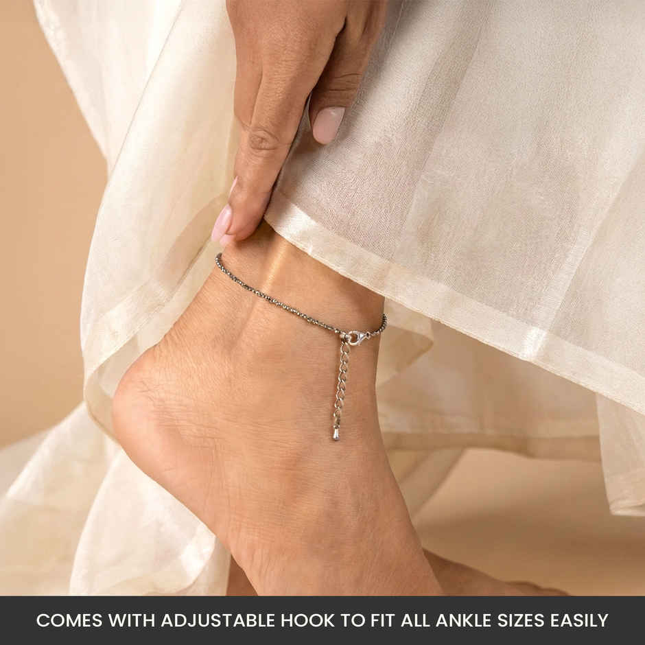 Astrotalk Raw Pyrite Anklet