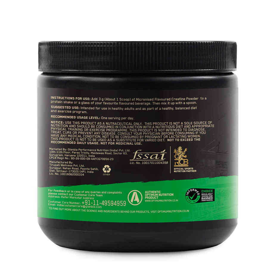 Optimum Nutrition (On) Pure Whey Gold Standard Powder Double Rich Chocolate 2 Lb (907g) & Optimum Nutrition Micronised Creatine Powder Unflavored (250g) Combo