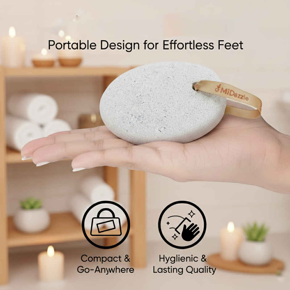 Midazzle Oval Shaped Pumice Stone - Medium |MIPS5104