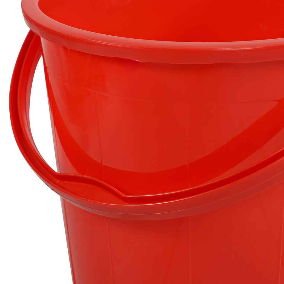 Cello Plastic Super Bucket Delux Red 25 Litre Strong and Durable Buckets Perfect Use in Bathrooms