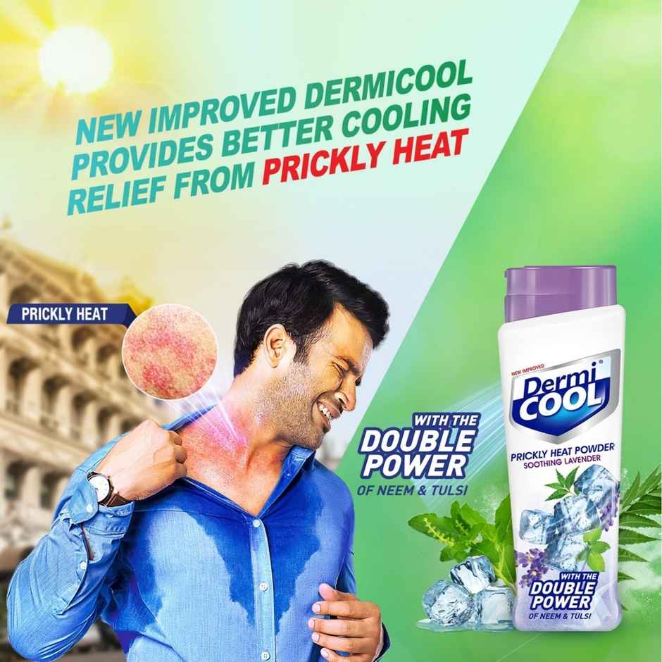 Dermi Cool Prickly Heat Powder Soothing Lavender