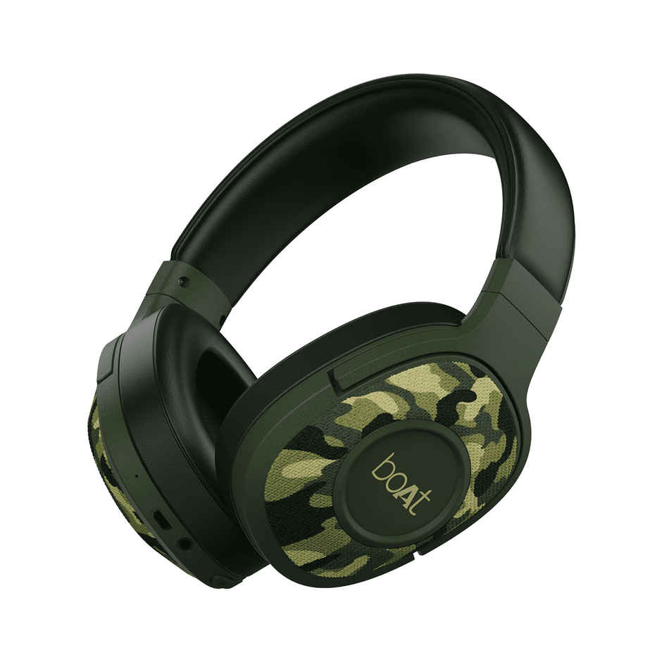boAt Rockerz 558 Bluetooth Wireless Over Ear Headphones with Up To 20 Hours Playback(Army Green)