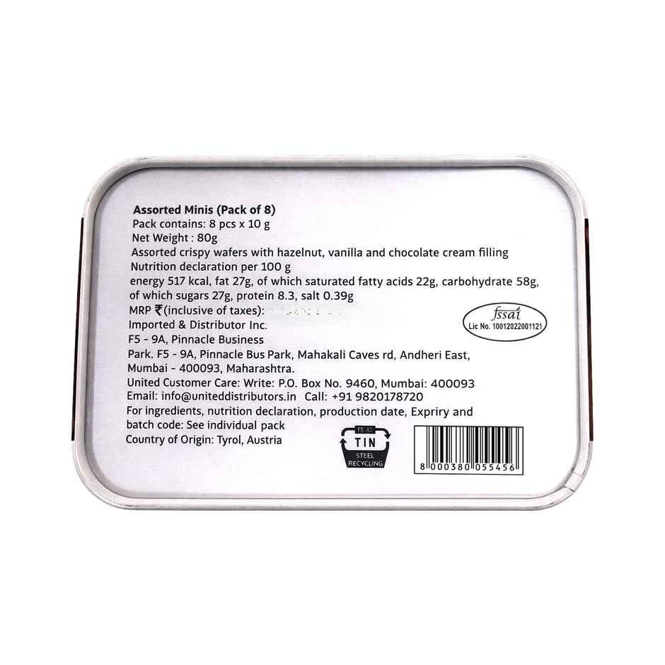 Loacker Minis Assorted Wafer Cookies with Tin
