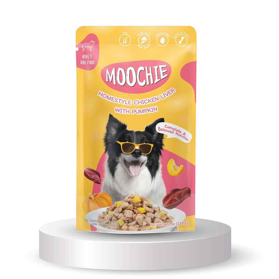 Moochie Dog Wet Gravy Food Homestyle With Chicken Liver & Pumpkin