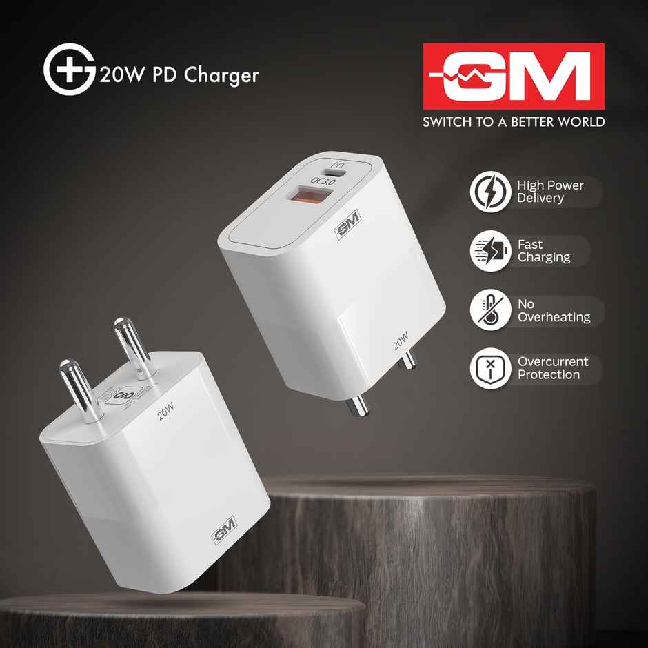 GM G+ 20W Dual-Port Charger