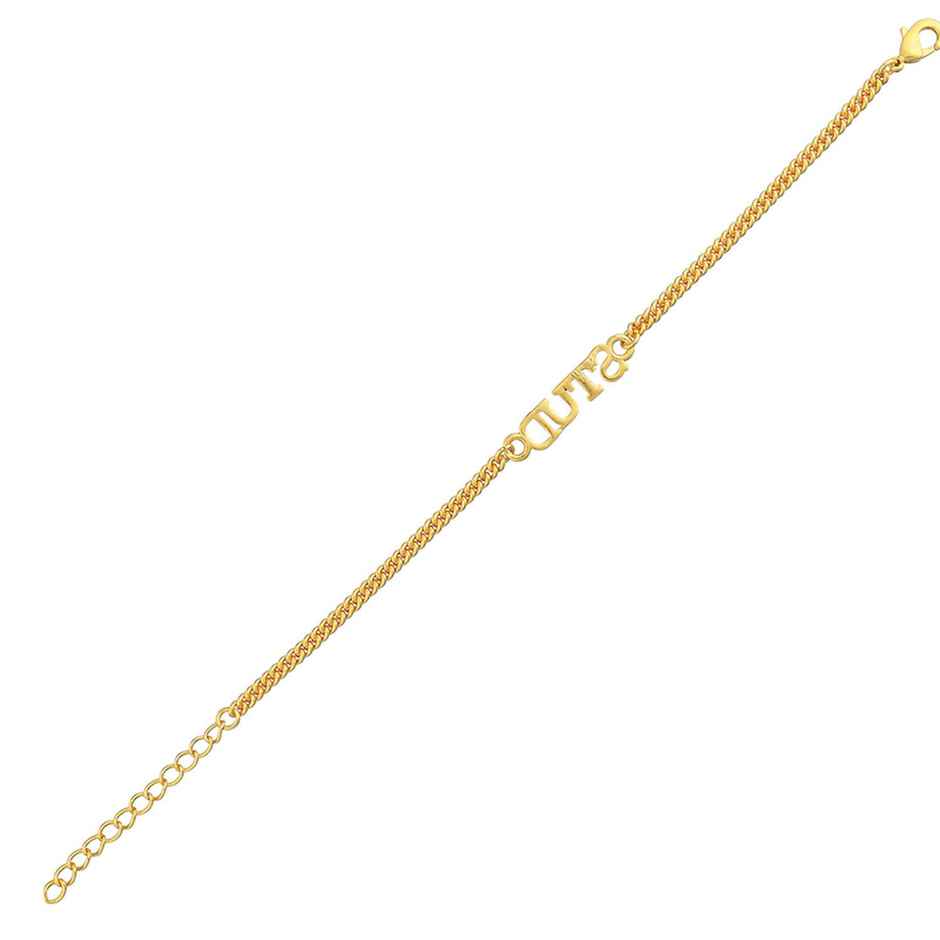 Stylish Gold Tone STUD rakhi | Voylla