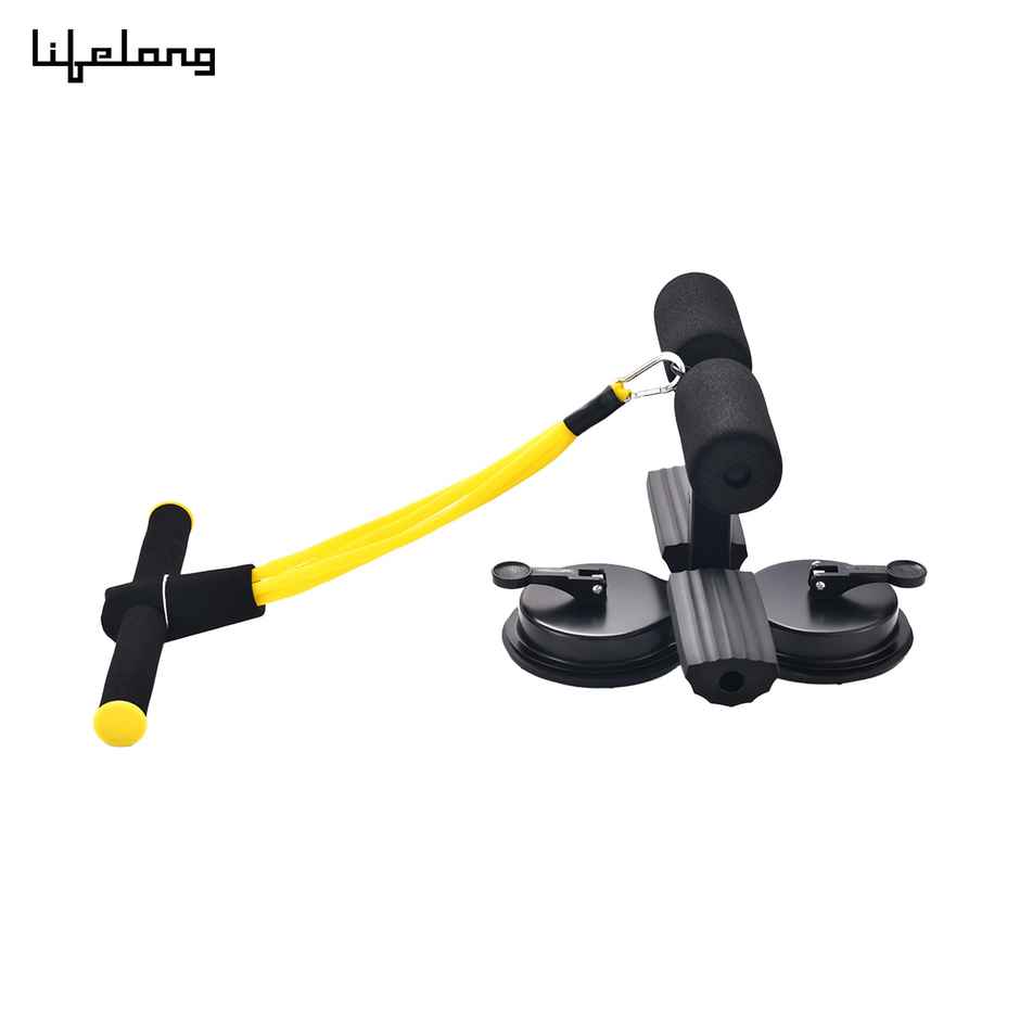 Lifelong Tummy Trimmer with Double Suction Cup SitUp Bar For Abdominal Exercise,Leg Muscle Training