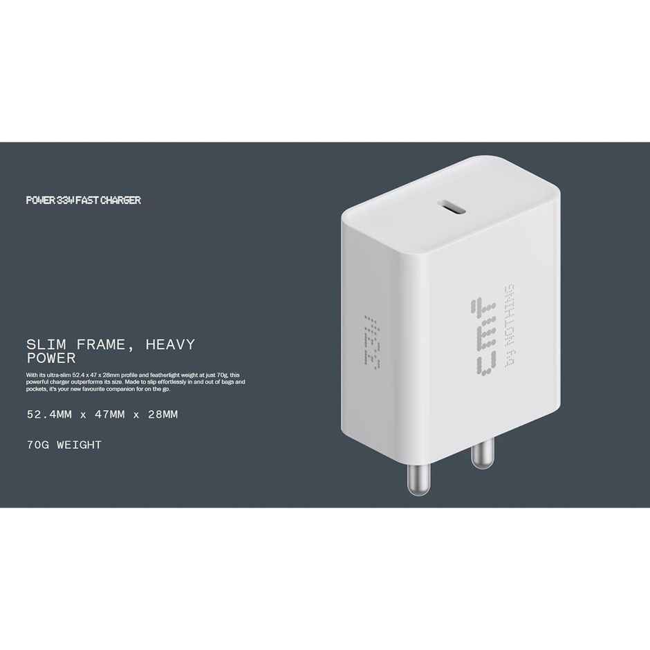 Ailkin CMF 33W Charger by Nothing, USB C Adapter for CMF Phone 1/Nothing Phone 2a/Phone 2a Plus/Phone 2/Phone 1/Tablet/Samsung M05/M35/M15/F15/M14, 33watt Fast Charge Adaptor for Other Type C Devices