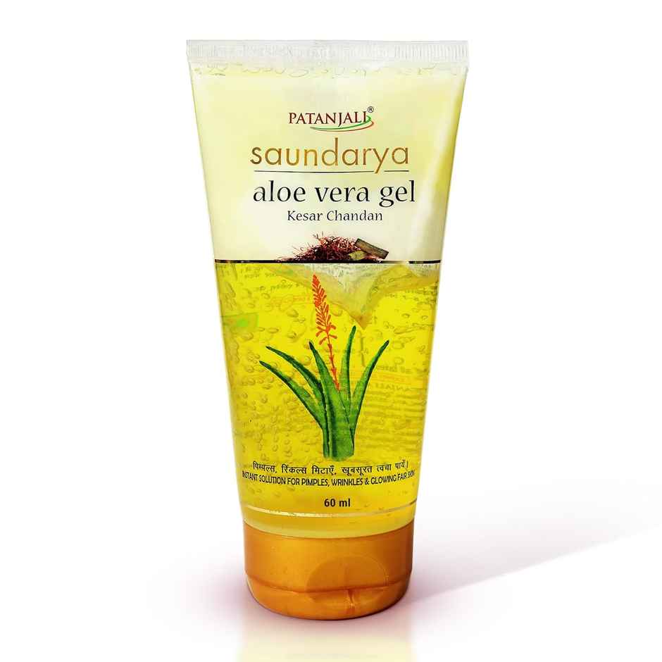 Patanjali Ayurveda Saundarya Aloe Vera Kesar Chandan Gel 60mL