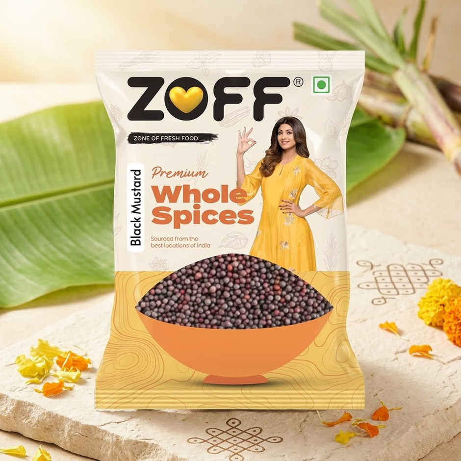 ZOFF Black Mustard Seeds Whole - Rai Combo 