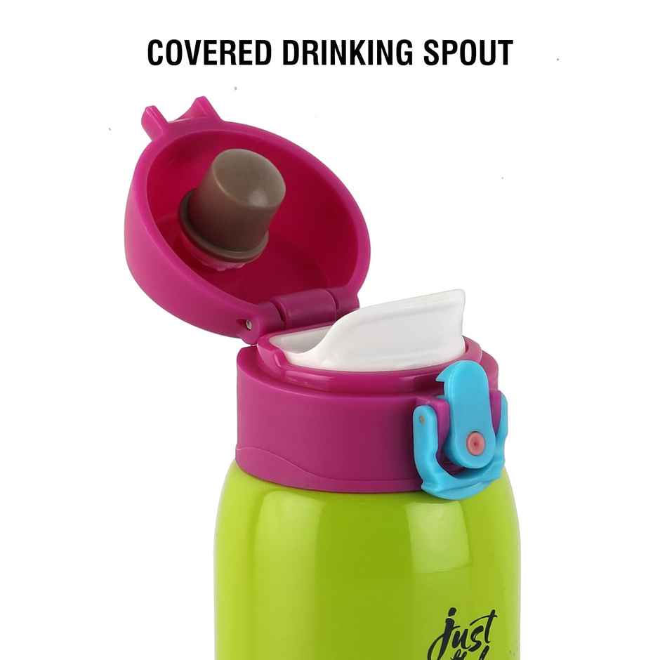Cello Junior Stainless Steel Kids Flask | 275 ml | Leak-Proof | Green