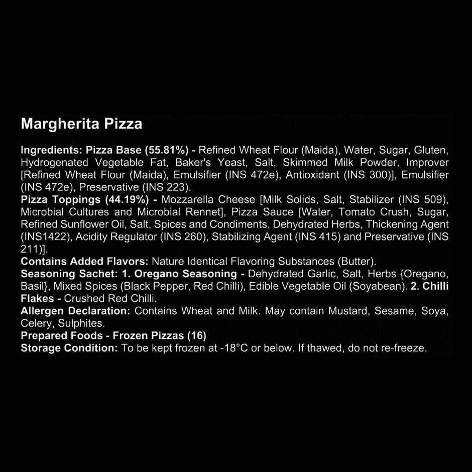 Hyfun Margherita Pizza (Regular Base) | Crispy Snack